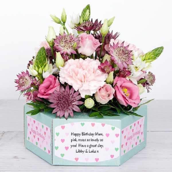 خرید باکس گل برای تولد